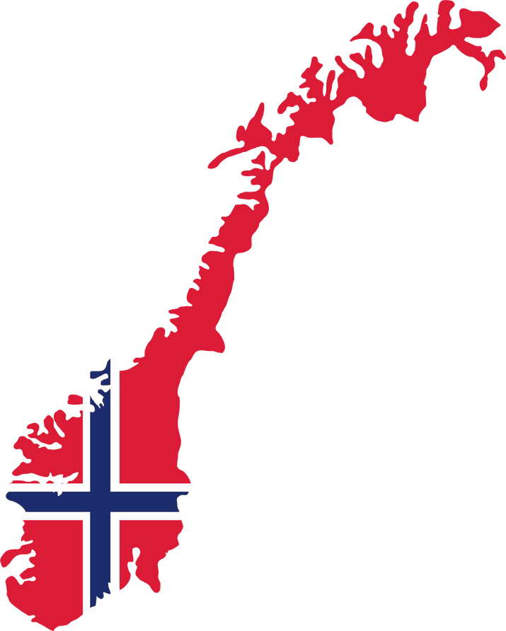 Norway flag map shape  2023050334